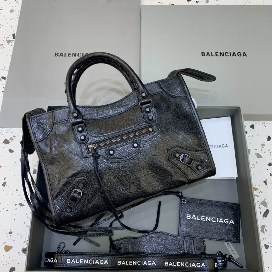 Balenciaga Classic City Small Handbag Shoulder Bag Black